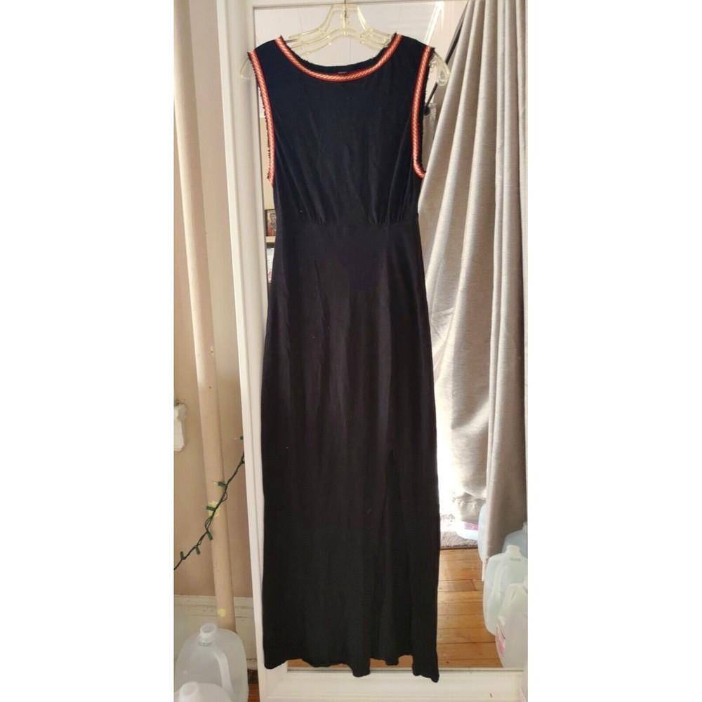 free people  women's dress Small Black Cotton